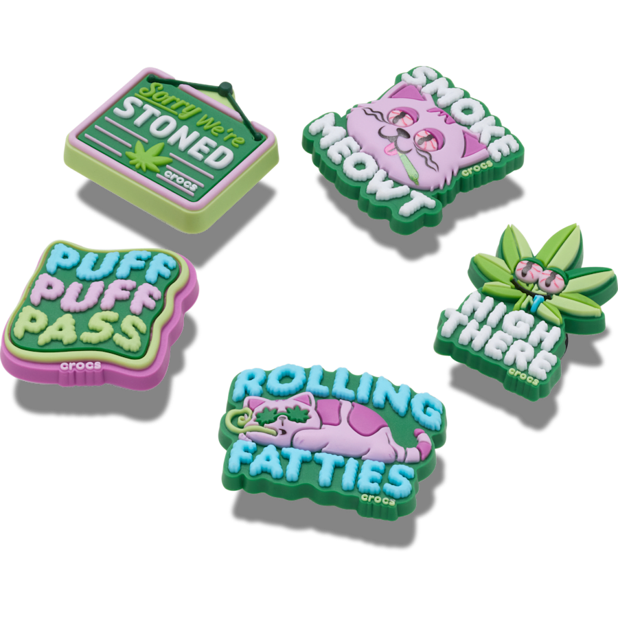 Crocs 420 Hemp Cuties 5 Pack Jibbitz™ charms Women|Men|Jibbitz™ Charms