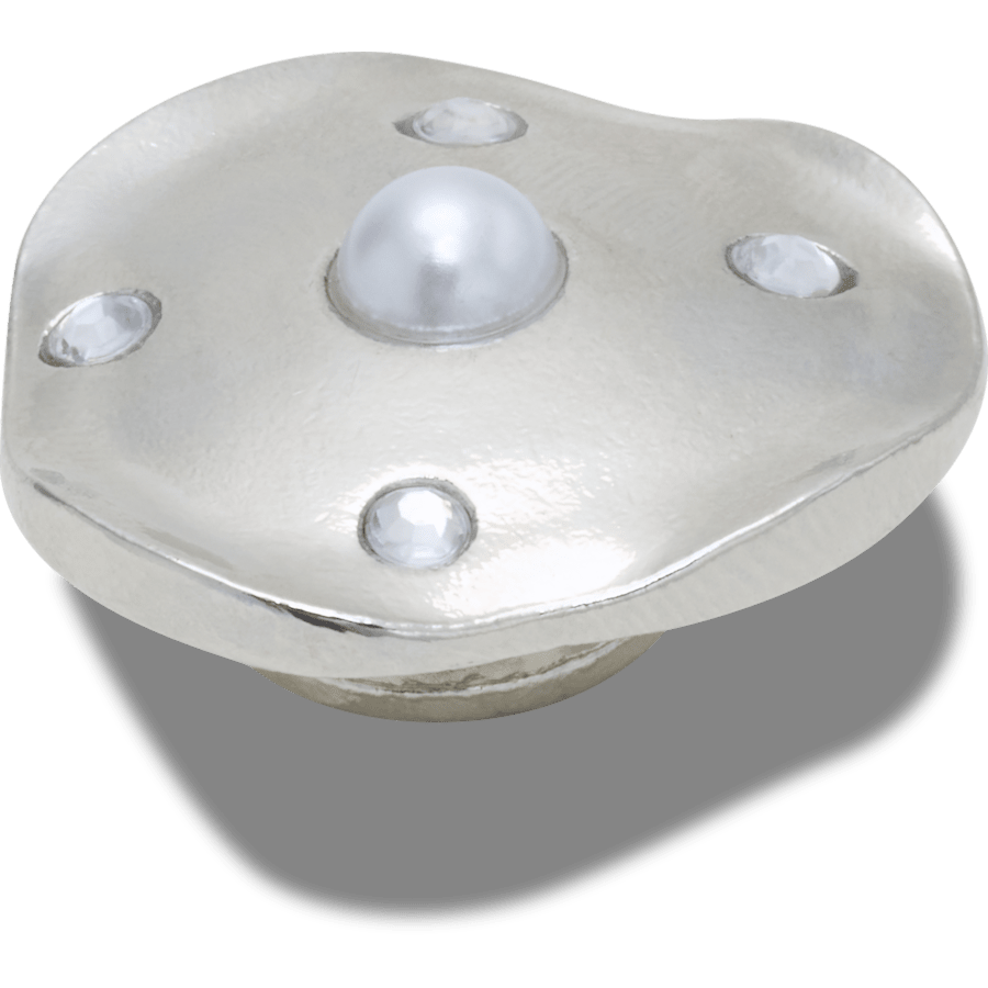 Crocs Silver and Pearl Disc Jibbitz™ charms Women|Men|Jibbitz™ Charms