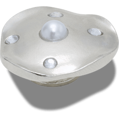 Crocs Silver and Pearl Disc Jibbitz™ charms Women|Men|Jibbitz™ Charms