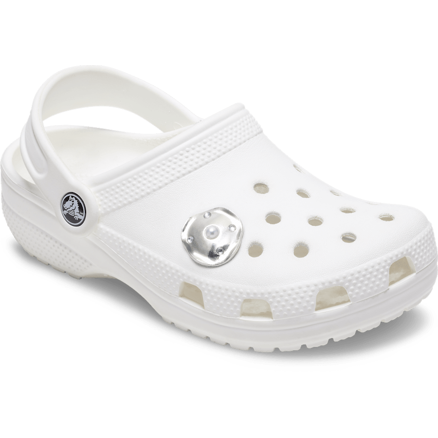 Crocs Silver and Pearl Disc Jibbitz™ charms Women|Men|Jibbitz™ Charms