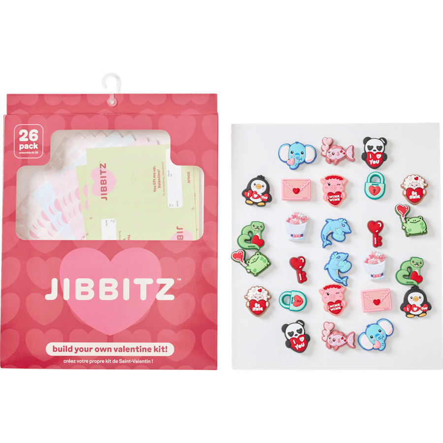 Crocs Valentines Day Card 26 Pack Jibbitz™ charms Women|Men|Jibbitz™ Charms