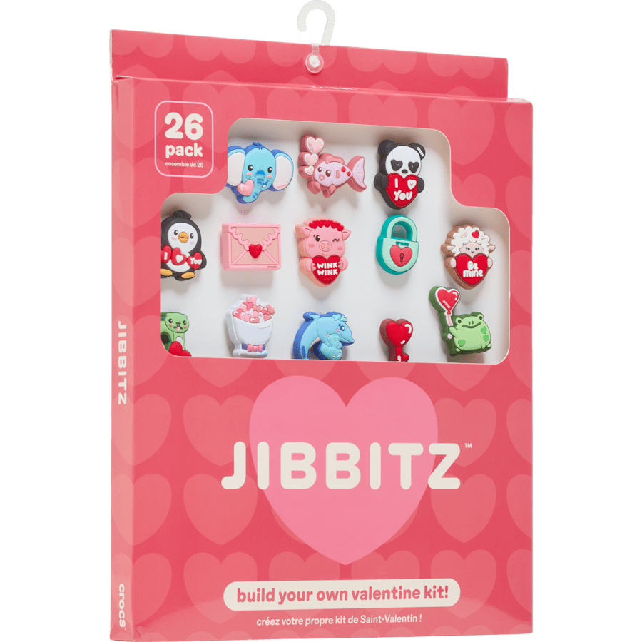 Crocs Valentines Day Card 26 Pack Jibbitz™ charms Women|Men|Jibbitz™ Charms
