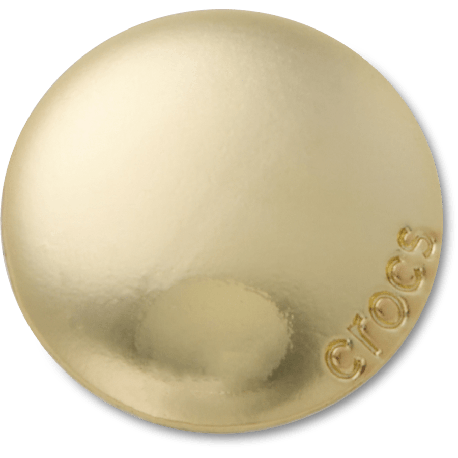 Crocs Large Gold Circle Stud Jibbitz™ charms Women|Men