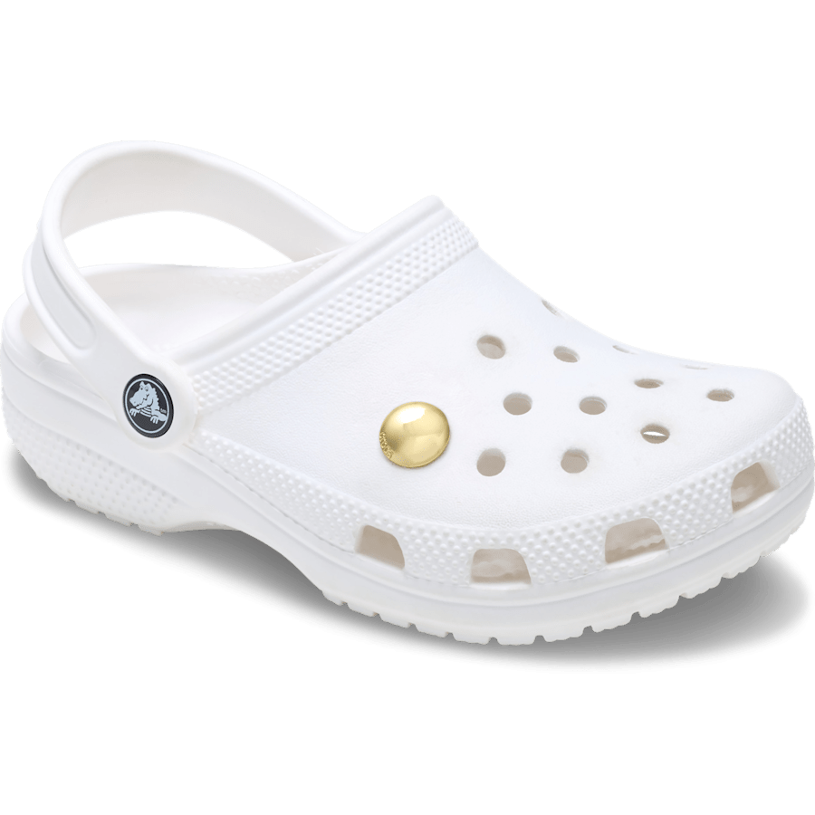 Crocs Large Gold Circle Stud Jibbitz™ charms Women|Men