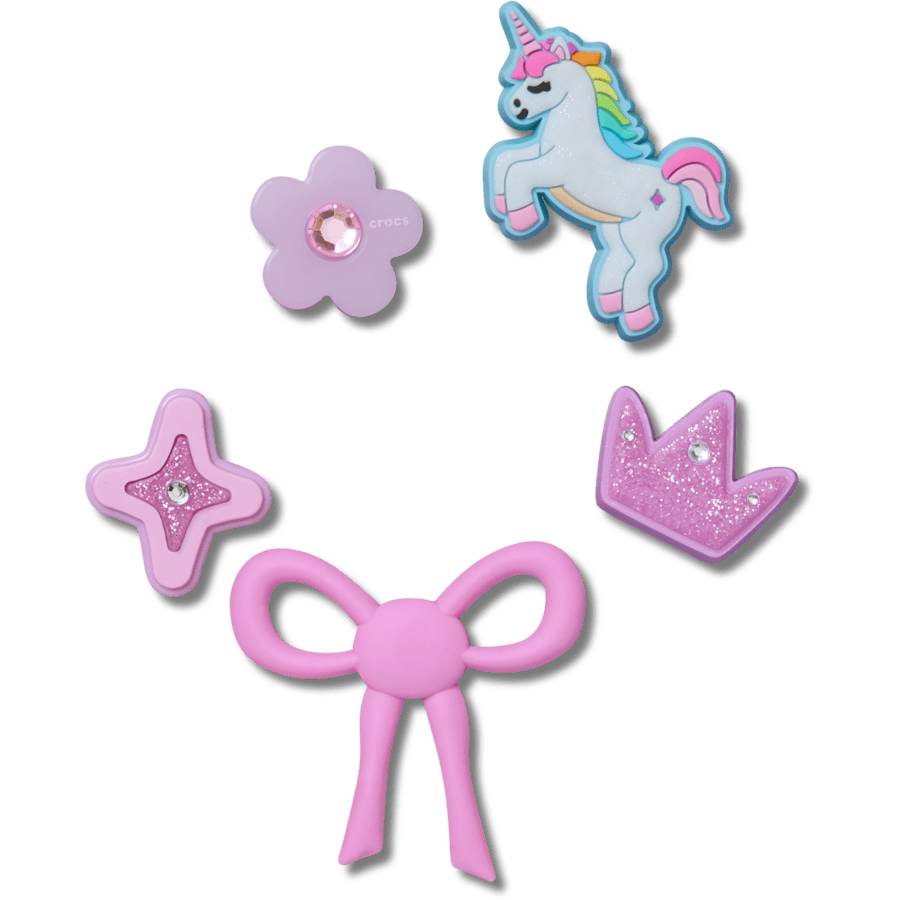 Crocs Sweet Pink Girls 5 Pack Jibbitz™ charms Women|Men|Kids|Jibbitz™ Charms