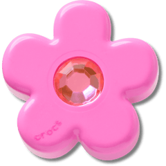 Crocs Bright Pink Flower With Gem Jibbitz™ charms Women|Men