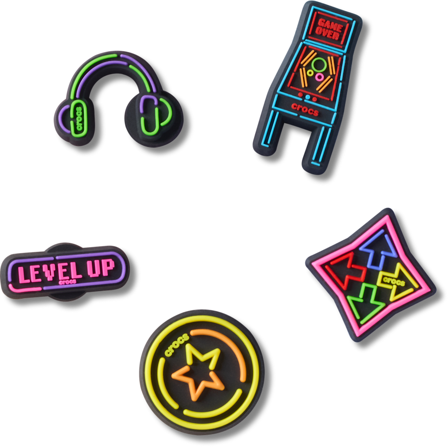 Crocs Level Up Gamer 5 Pack Jibbitz™ charms Women|Men|Jibbitz™ Charms
