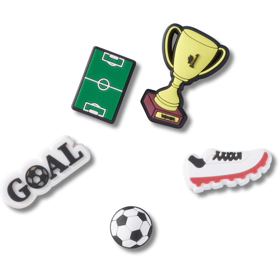 Crocs Soccer Star 5 Pack Jibbitz™ charms Women|Men|Jibbitz™ Charms