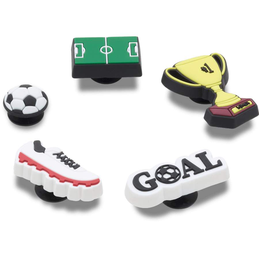 Crocs Soccer Star 5 Pack Jibbitz™ charms Women|Men|Jibbitz™ Charms