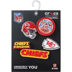 Crocs NFL Kansas City Chiefs 5 Pack Jibbitz Shoe Charm Women|Men|Jibbitz™ Charms