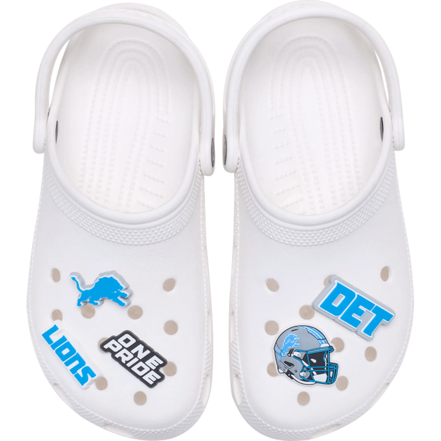 Crocs NFL Detroit Lions 5 Pack Jibbitz Shoe Charm Women|Men|Jibbitz™ Charms