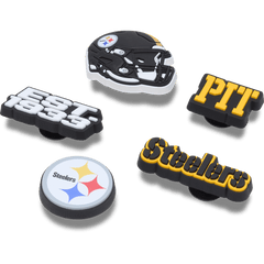 Crocs NFL Pittsburgh Steelers 5 Pack Jibbitz Shoe Charm Women|Men|Jibbitz™ Charms