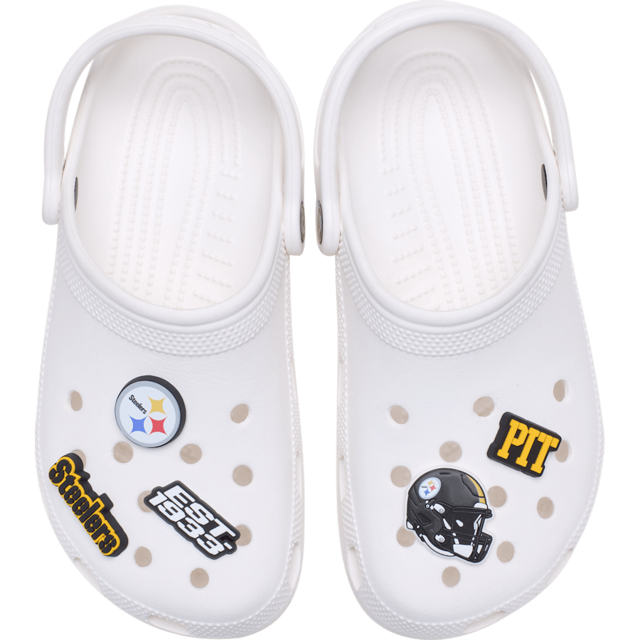 Crocs NFL Pittsburgh Steelers 5 Pack Jibbitz Shoe Charm Women|Men|Jibbitz™ Charms