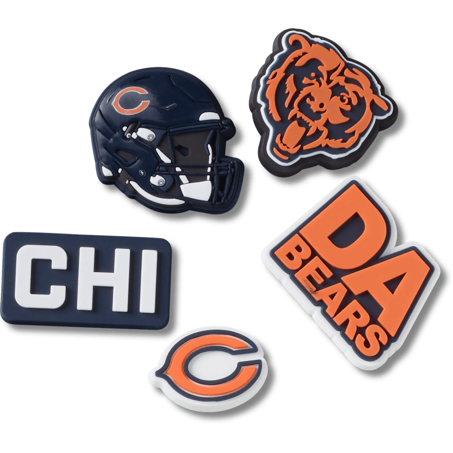 Crocs NFL Chicago Bears 5 Pack Jibbitz Shoe Charm Women|Men|Jibbitz™ Charms
