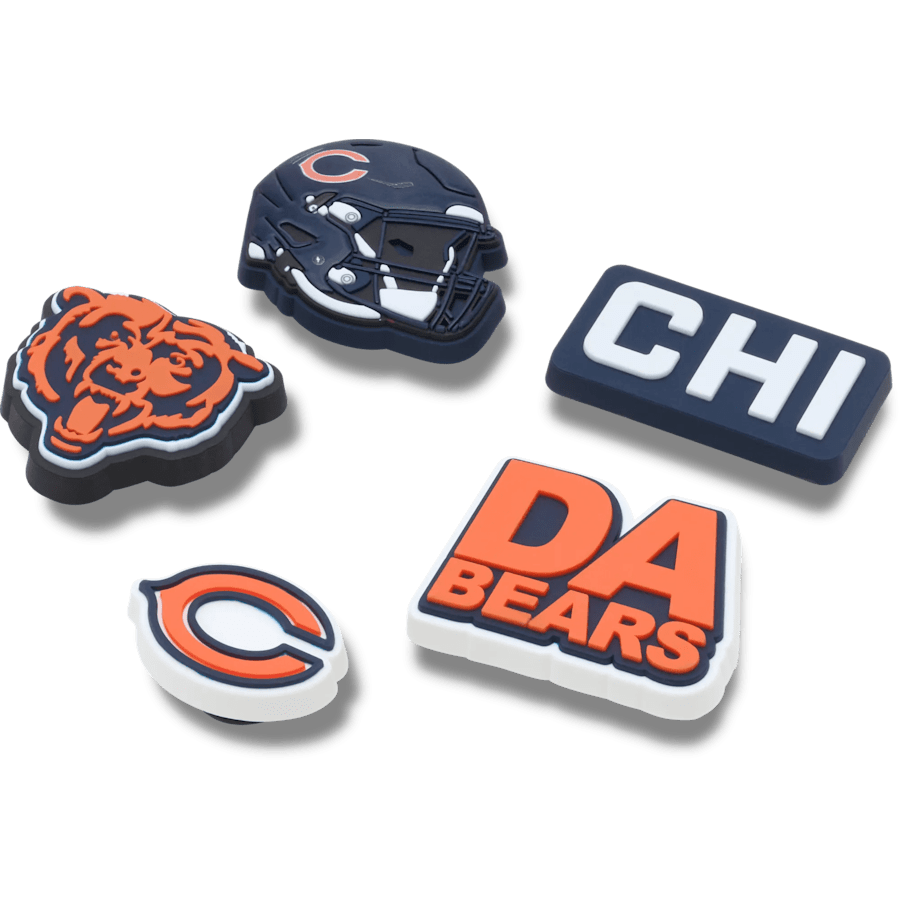 Crocs NFL Chicago Bears 5 Pack Jibbitz Shoe Charm Women|Men|Jibbitz™ Charms