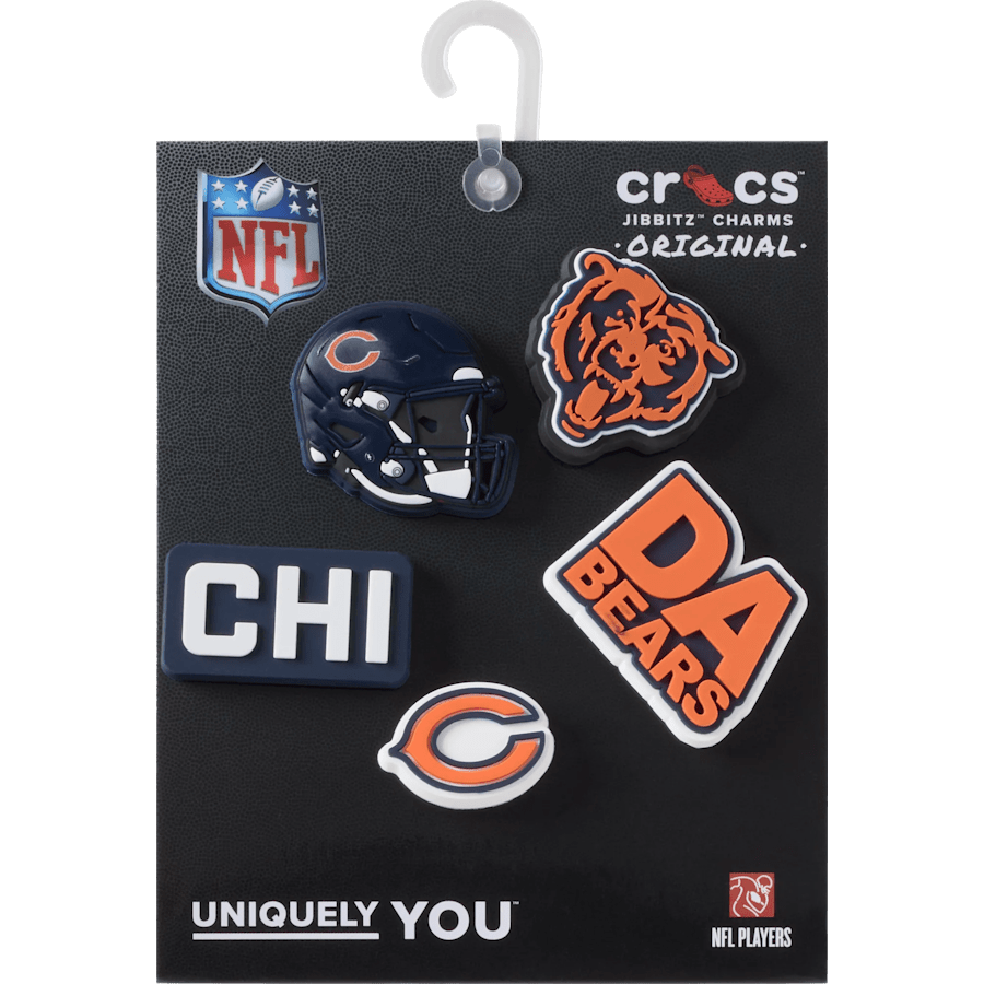 Crocs NFL Chicago Bears 5 Pack Jibbitz Shoe Charm Women|Men|Jibbitz™ Charms
