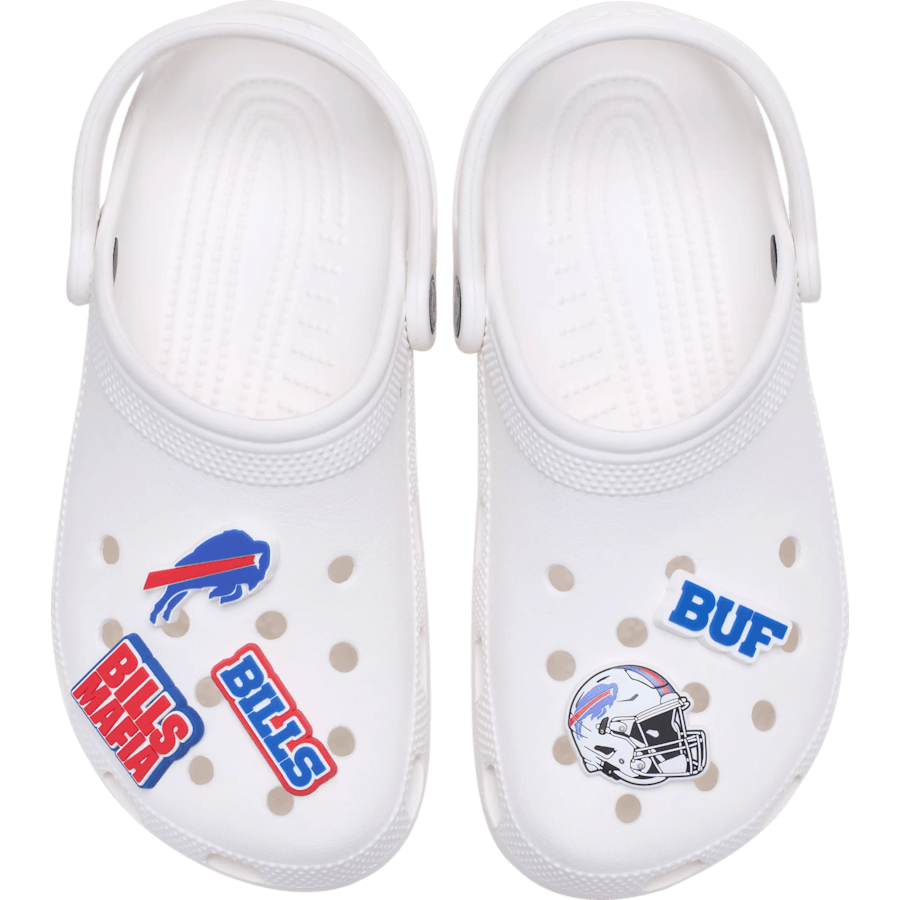 Crocs NFL Buffalo Bills 5 Pack Jibbitz Shoe Charm Women|Men|Jibbitz™ Charms