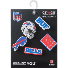 Crocs NFL Buffalo Bills 5 Pack Jibbitz Shoe Charm Women|Men|Jibbitz™ Charms