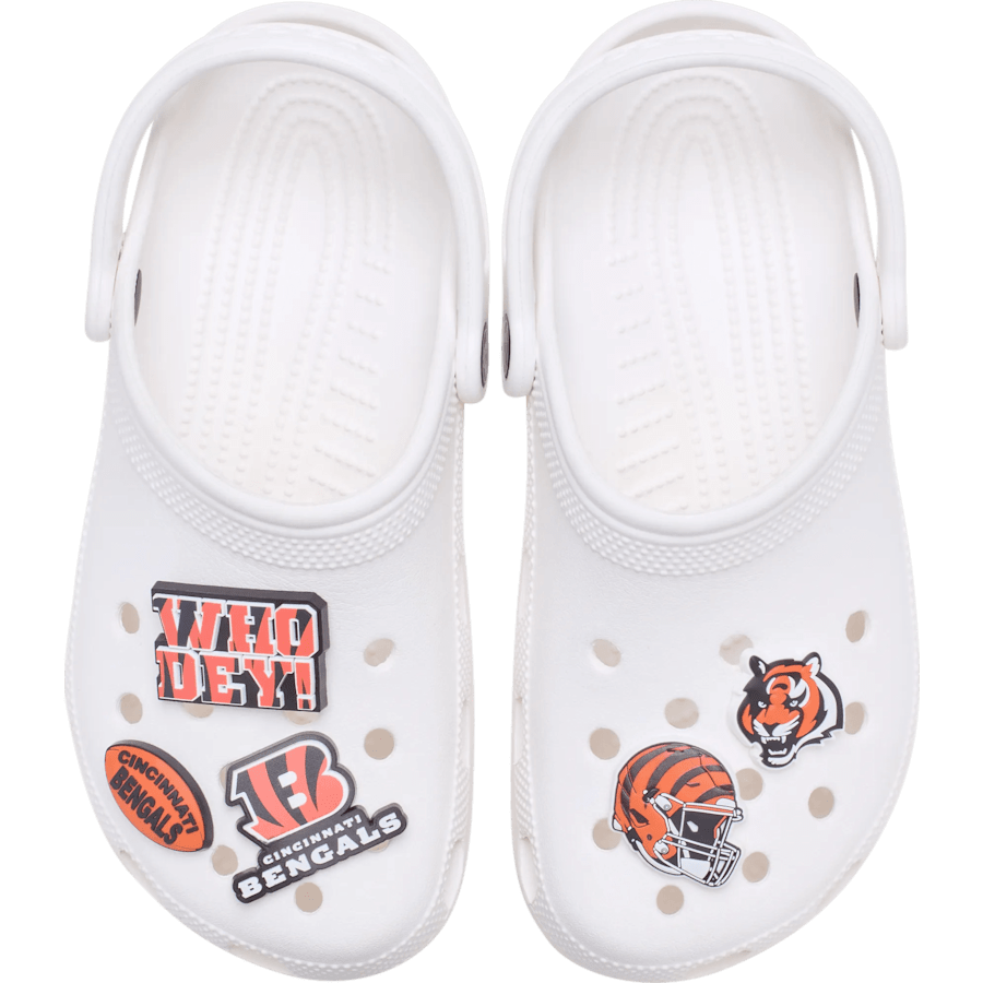 Crocs NFL Cincinnati Bengals 5 Pack Jibbitz Shoe Charm Women|Men|Jibbitz™ Charms