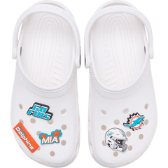 Crocs NFL Miami Dolphins 5 Pack Jibbitz Shoe Charm Women|Men|Jibbitz™ Charms