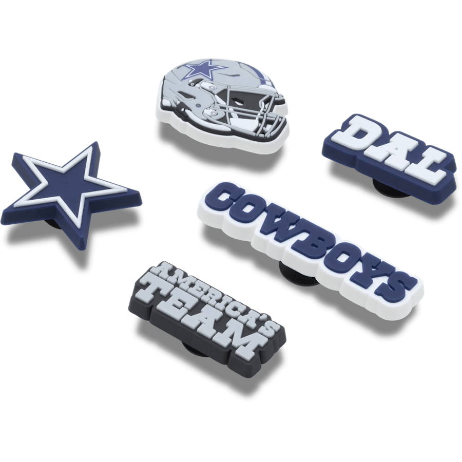 Crocs NFL Dallas Cowboys 5 Pack Jibbitz Shoe Charm Women|Men|Jibbitz™ Charms