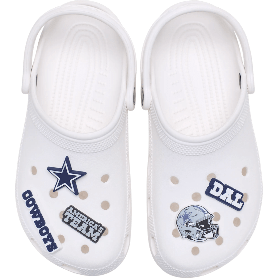 Crocs NFL Dallas Cowboys 5 Pack Jibbitz Shoe Charm Women|Men|Jibbitz™ Charms