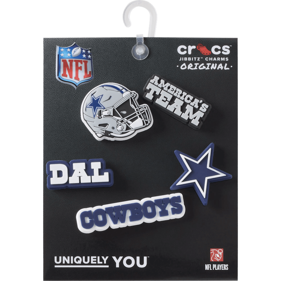 Crocs NFL Dallas Cowboys 5 Pack Jibbitz Shoe Charm Women|Men|Jibbitz™ Charms