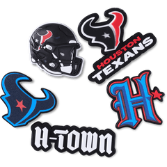 Crocs NFL Houston Texans 5 Pack Jibbitz Shoe Charm Women|Men|Jibbitz™ Charms