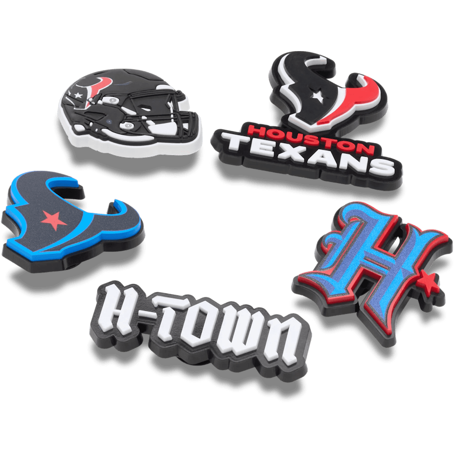 Crocs NFL Houston Texans 5 Pack Jibbitz Shoe Charm Women|Men|Jibbitz™ Charms