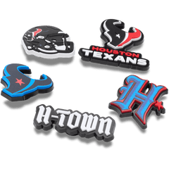 Crocs NFL Houston Texans 5 Pack Jibbitz Shoe Charm Women|Men|Jibbitz™ Charms
