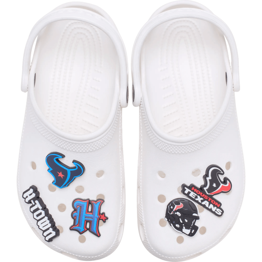 Crocs NFL Houston Texans 5 Pack Jibbitz Shoe Charm Women|Men|Jibbitz™ Charms