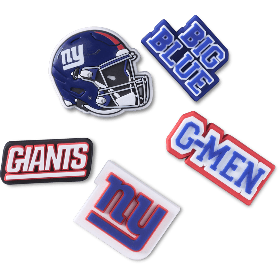 Crocs NFL New York Giants 5 Pack Jibbitz Shoe Charm Women|Men|Jibbitz™ Charms