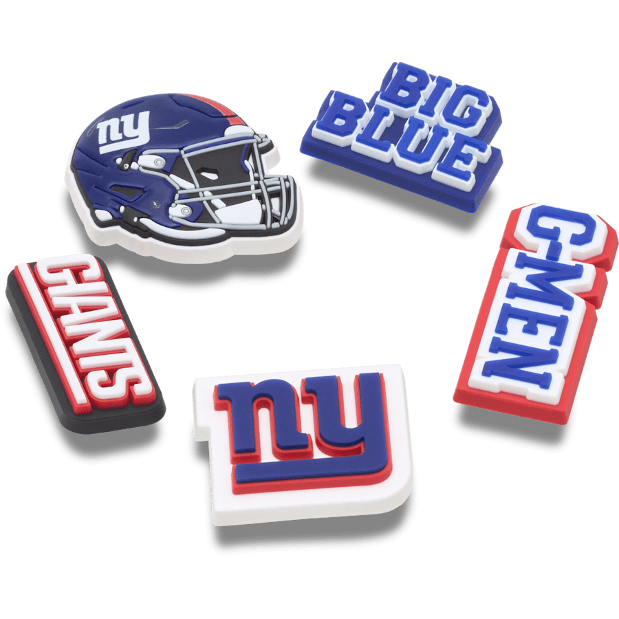 Crocs NFL New York Giants 5 Pack Jibbitz Shoe Charm Women|Men|Jibbitz™ Charms