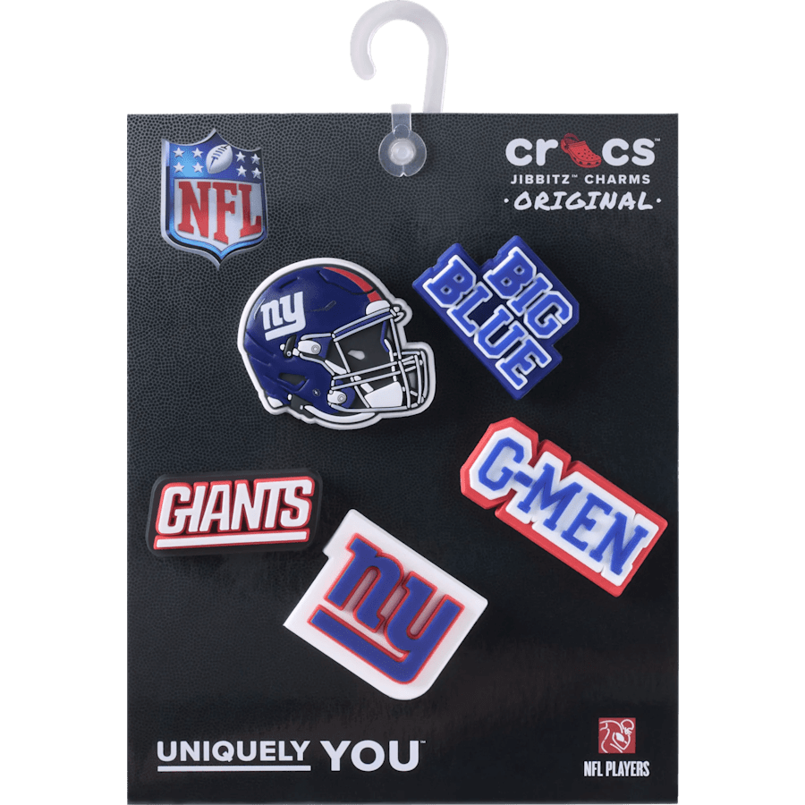Crocs NFL New York Giants 5 Pack Jibbitz Shoe Charm Women|Men|Jibbitz™ Charms
