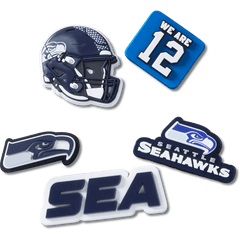 Crocs NFL Seattle Seahawks 5 Pack Jibbitz Shoe Charm Women|Men|Jibbitz™ Charms
