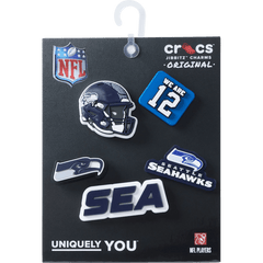 Crocs NFL Seattle Seahawks 5 Pack Jibbitz Shoe Charm Women|Men|Jibbitz™ Charms