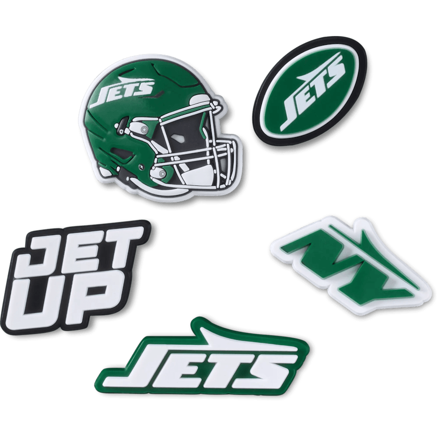 Crocs NFL New York Jets 5 Pack Jibbitz Shoe Charm Women|Men|Jibbitz™ Charms