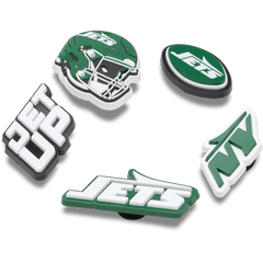 Crocs NFL New York Jets 5 Pack Jibbitz Shoe Charm Women|Men|Jibbitz™ Charms