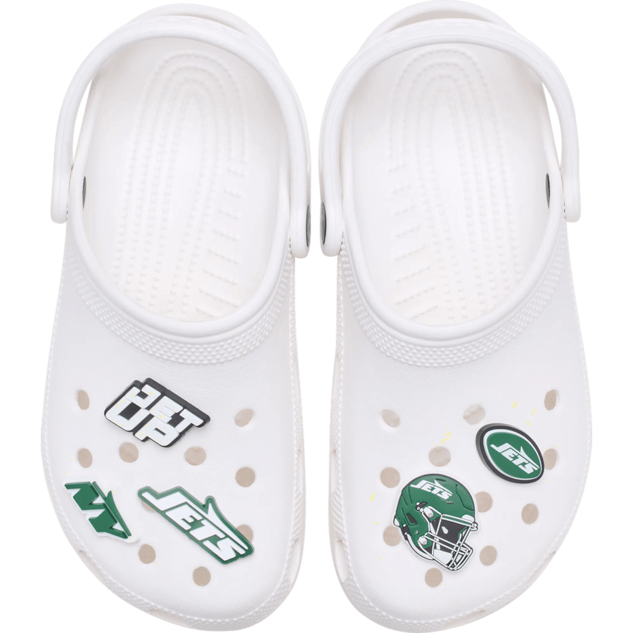 Crocs NFL New York Jets 5 Pack Jibbitz Shoe Charm Women|Men|Jibbitz™ Charms