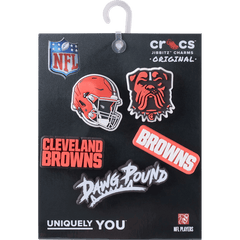 Crocs NFL Cleveland Browns 5 Pack Jibbitz Shoe Charm Women|Men|Jibbitz™ Charms