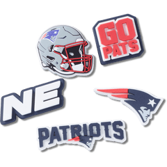 Crocs NFL New England Patriots 5 Pack Jibbitz Shoe Charm Women|Men|Jibbitz™ Charms