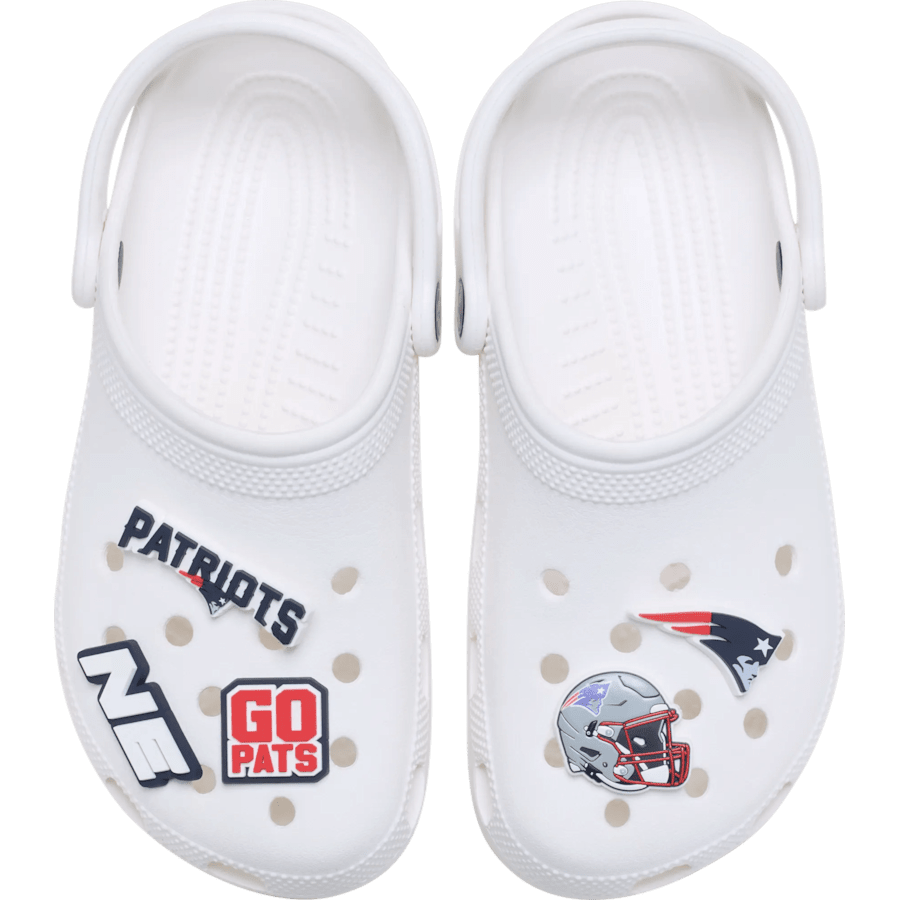 Crocs NFL New England Patriots 5 Pack Jibbitz Shoe Charm Women|Men|Jibbitz™ Charms