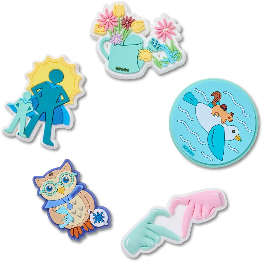 Crocs Got Your Back 5 Pack Jibbitz™ charms Women|Men|Jibbitz™ Charms