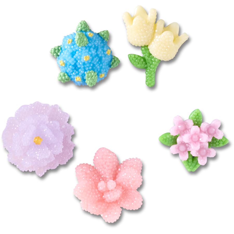 Crocs Beaded Flowers 5 Pack Jibbitz™ charms Women|Men|Jibbitz™ Charms