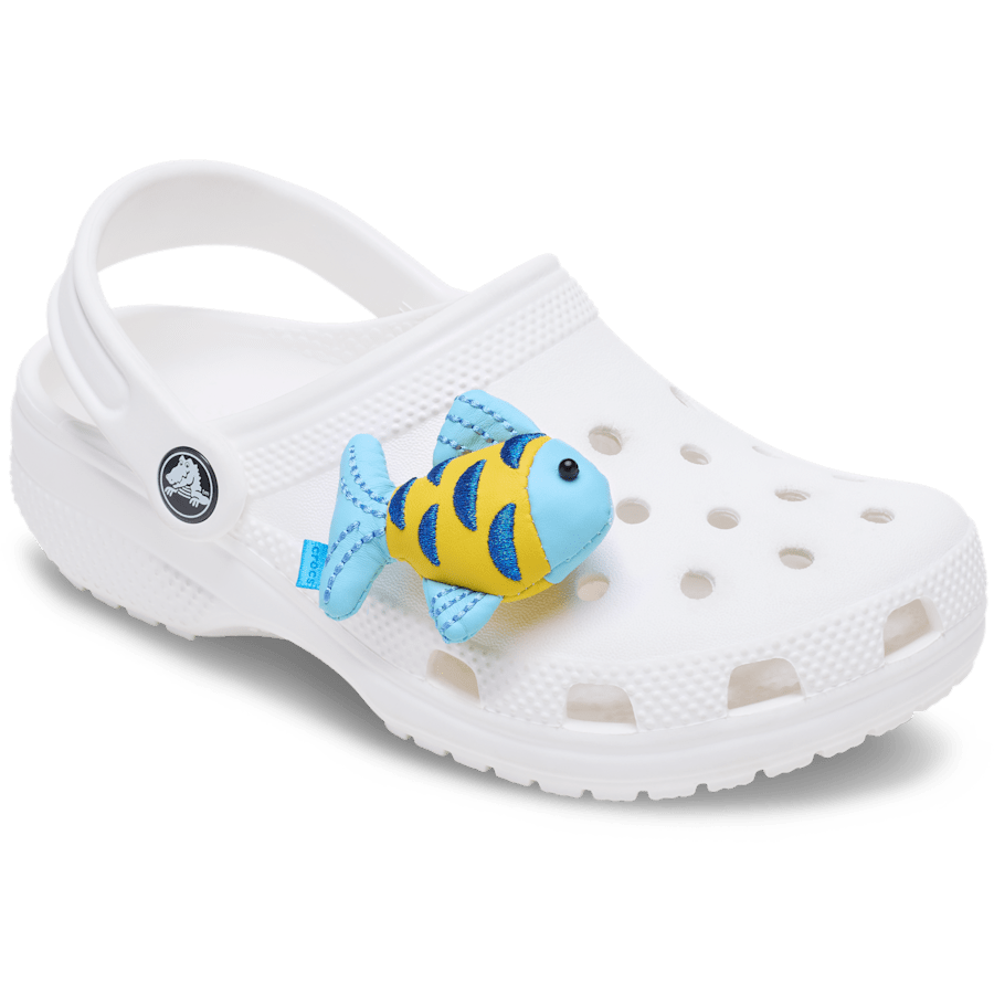Crocs Blue and Gold Sparkle Fish Jibbitz™ charms Women|Men