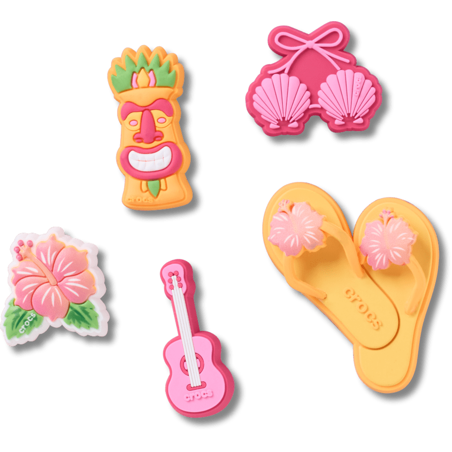 Crocs Tiki Vacation 5 Pack Jibbitz™ charms Women|Men|Jibbitz™ Charms
