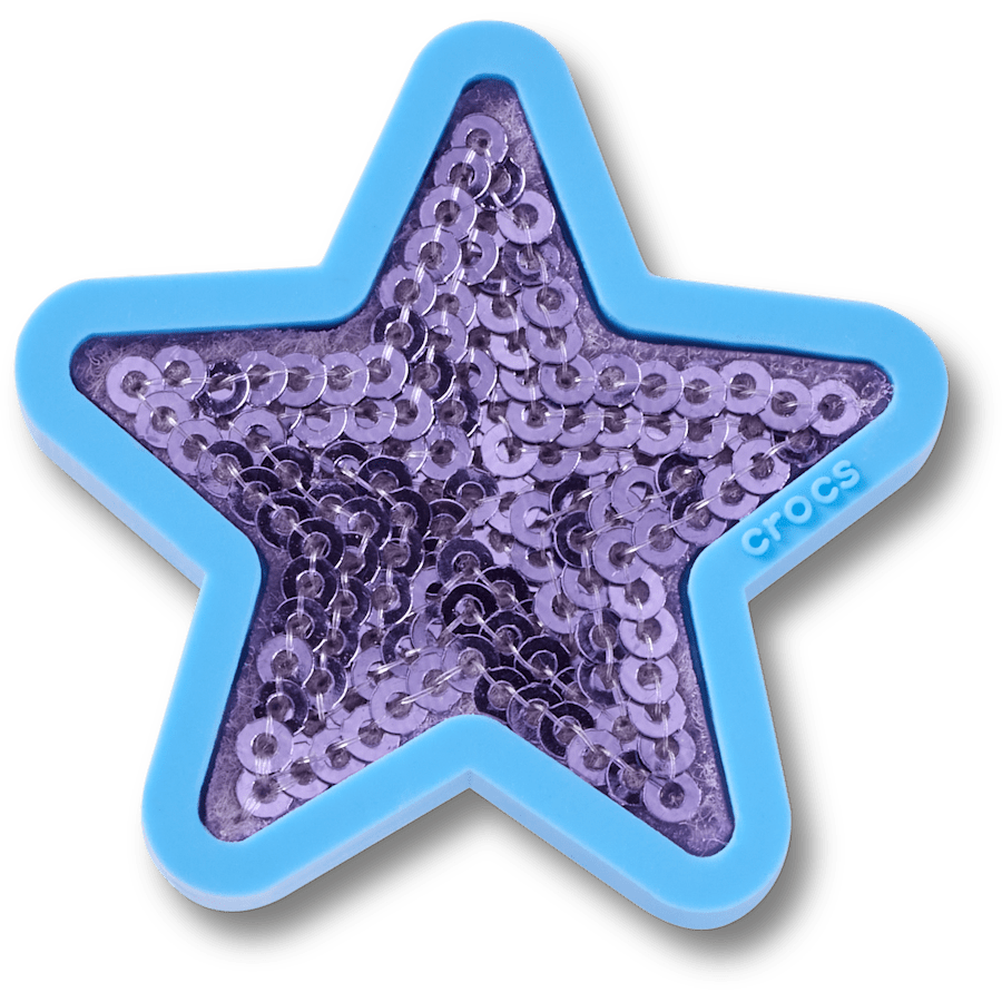 Crocs Purple Sequin Star Jibbitz™ charms Women|Men