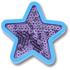 Crocs Purple Sequin Star Jibbitz™ charms Women|Men