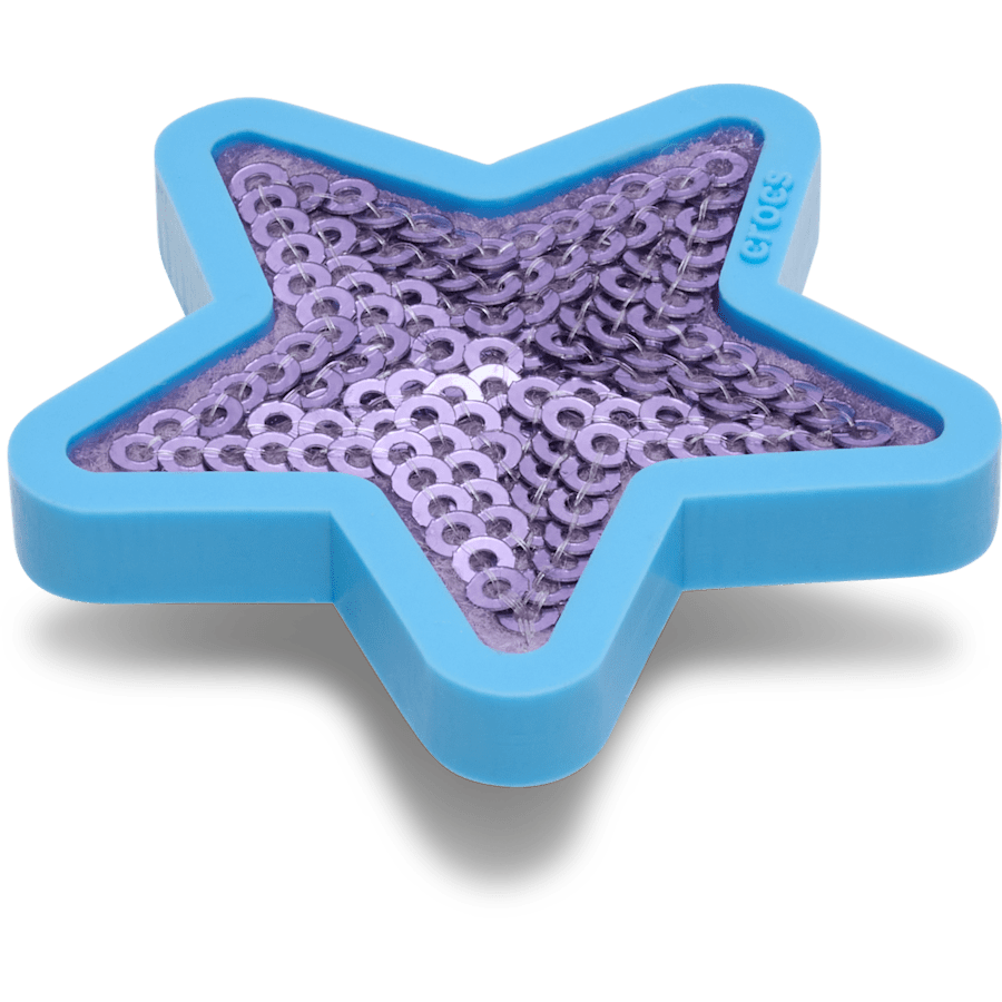 Crocs Purple Sequin Star Jibbitz™ charms Women|Men