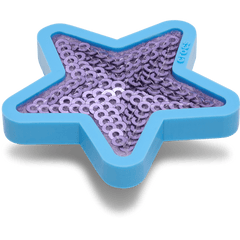 Crocs Purple Sequin Star Jibbitz™ charms Women|Men